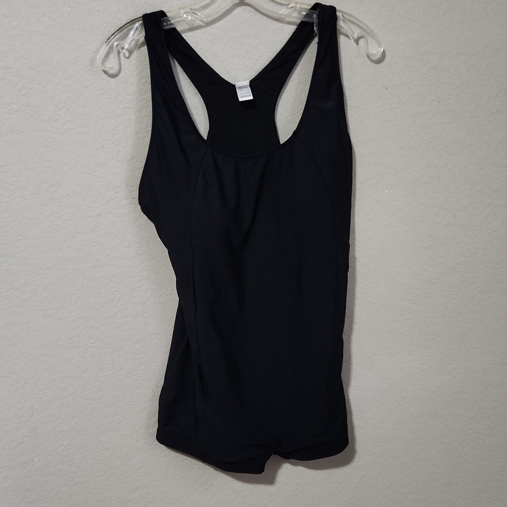 Zeraca Womens Swimsuit One Piece Shorts Size L One Piece Black Size 12 TO 14